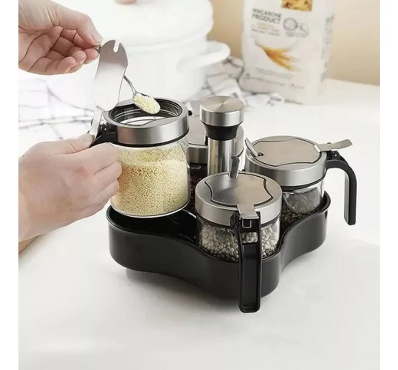 Miniatura 3 de Condiméntero Giratorio Juego 4 Puestos